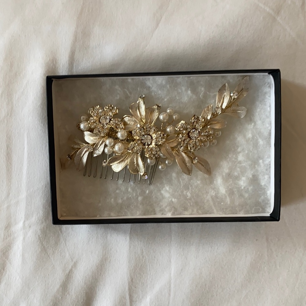 Champagne Bridal Hair Comb